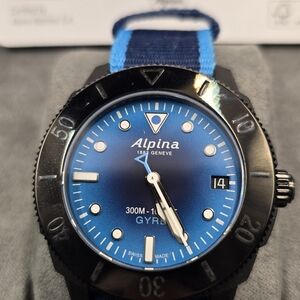 Alpina Blue and Black Women's Watch